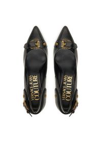Versace Jeans Couture Szpilki 79VA3S56 ZSC35 Czarny. Kolor: czarny. Materiał: skóra. Obcas: na szpilce