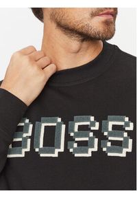 BOSS - Boss Bluza Weglitchlogo 50499486 Czarny Regular Fit. Kolor: czarny. Materiał: bawełna #3