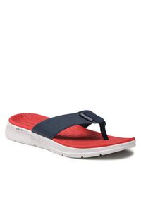 skechers - Skechers Japonki Go Consistent Sandal 229035/NVRD Granatowy. Kolor: niebieski. Materiał: skóra