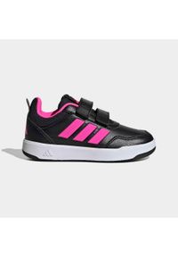 Adidas - Buty sportowe dla dzieci ADIDAS Tensaur. Okazja: na uczelnię. Zapięcie: rzepy. Kolor: różowy, wielokolorowy, czarny. Materiał: kauczuk. Sport: turystyka piesza #1
