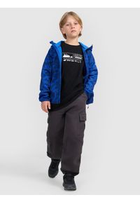 4f - 4F Kurtka softshell wiatroodporna membrana 5000 chłopięca - multikolor 164 (13-14 lat). Okazja: na co dzień. Kolor: wielokolorowy. Materiał: softshell. Sezon: lato. Styl: klasyczny, casual