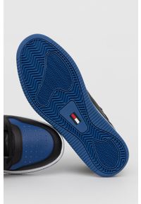 Tommy Jeans Buty kolor czarny. Nosek buta: okrągły. Zapięcie: sznurówki. Kolor: czarny. Materiał: guma