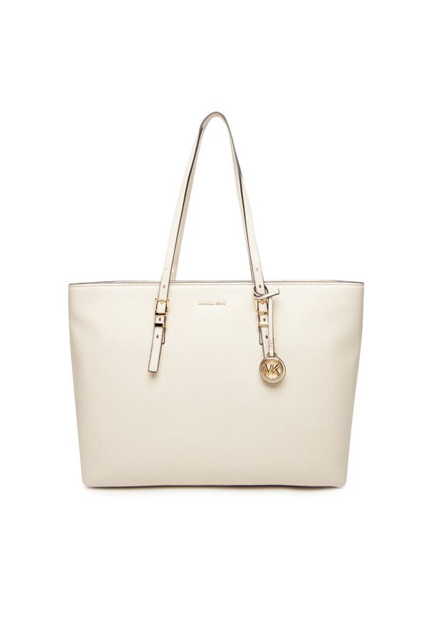 MICHAEL Michael Kors Torebka Quinn 30T5GQNT9L Écru. Materiał: skórzane