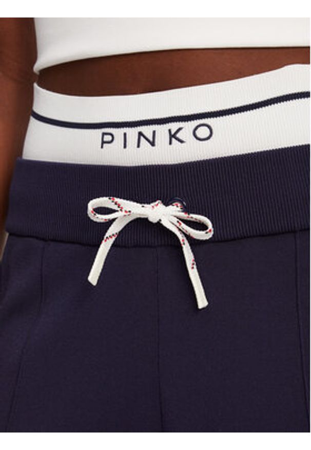 Pinko - PINKO Spodnie dresowe Marsicano 104888 A2FQ Granatowy Regular Fit. Kolor: niebieski. Materiał: wiskoza