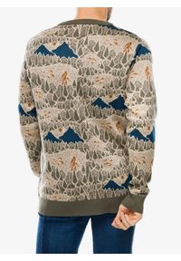 KAVU - Sweter męski Kavu Highline. Kolor: zielony
