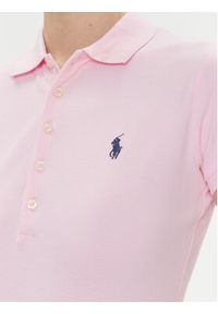 Polo Ralph Lauren Polo 211870245003 Różowy Slim Fit. Typ kołnierza: polo. Kolor: różowy. Materiał: bawełna #4