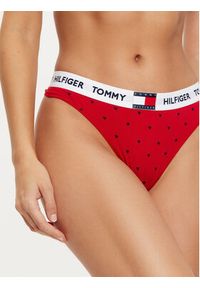 TOMMY HILFIGER - Tommy Hilfiger Stringi UW0UW05656 Czerwony. Kolor: czerwony. Materiał: bawełna #7