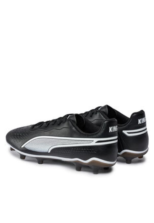 Puma Buty do piłki nożnej King Match FG/AG 107570 01 Czarny. Kolor: czarny. Materiał: skóra