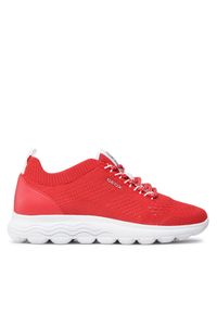 Sneakersy Geox. Kolor: czerwony