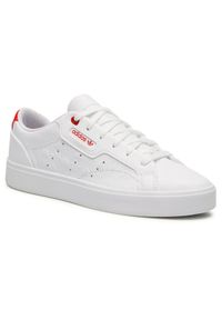Adidas - Buty adidas. Kolor: biały. Materiał: skóra #1