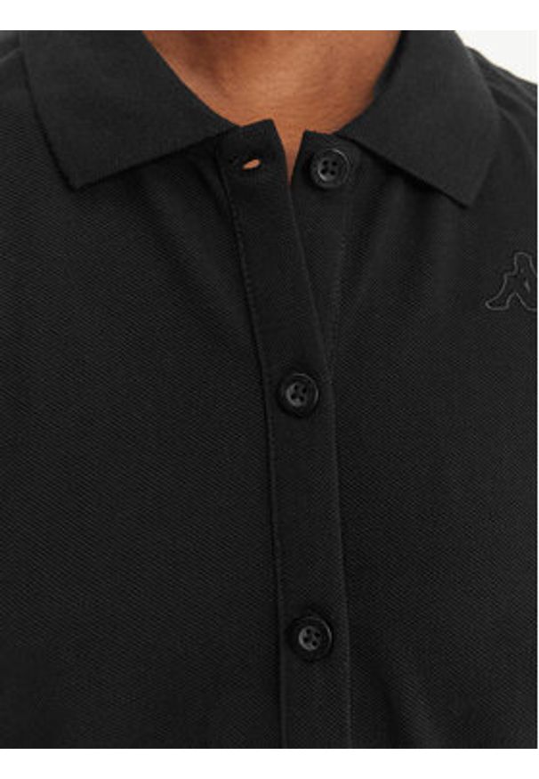 Kappa Sukienka codzienna Ivanka 332D7MW Czarny Regular Fit. Okazja: na co dzień. Kolor: czarny. Materiał: bawełna. Typ sukienki: proste. Styl: casual