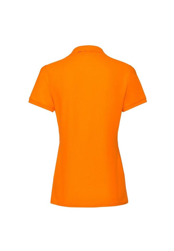 FRUIT OF THE LOOM - Damska Koszulka Polo Premium Plain. Typ kołnierza: polo. Kolor: żółty, pomarańczowy, wielokolorowy
