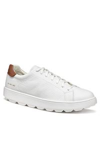 Geox Sneakersy U Spherica Ecub-1 U55GPC 00046 C1000 Biały. Kolor: biały. Materiał: skóra