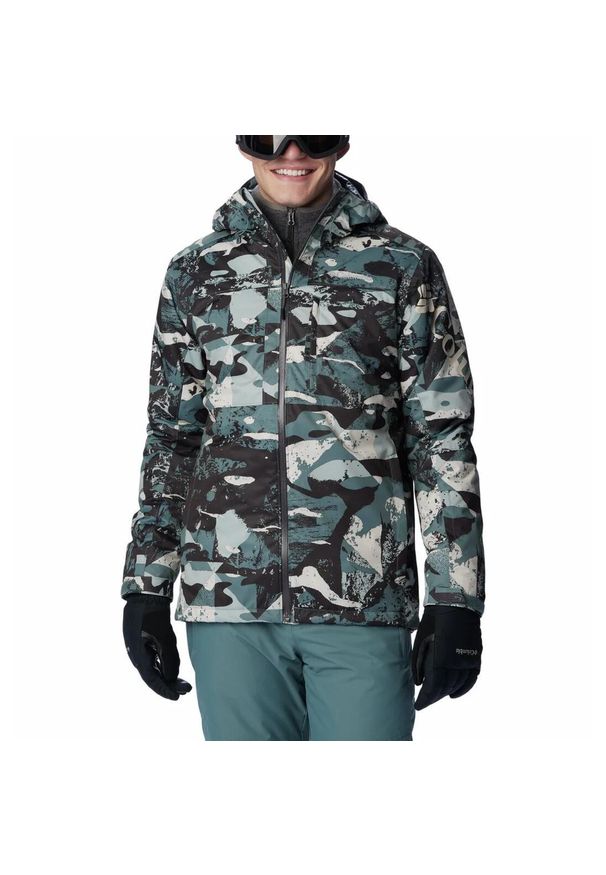 columbia - Kurtka Zimowa Narciarska Męska Columbia Timberturner II Jacket. Kolor: zielony, szary, wielokolorowy. Sezon: zima. Sport: narciarstwo
