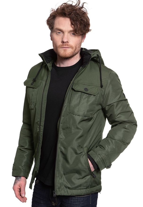 Jack & Jones - JACK & JONES JCOFLICKER JACKET FOREST NIGHT 12115962. Kolor: zielony