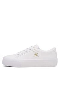 Beverly Hills Polo Club Sneakersy BHPC040W Biały. Kolor: biały. Materiał: skóra #4