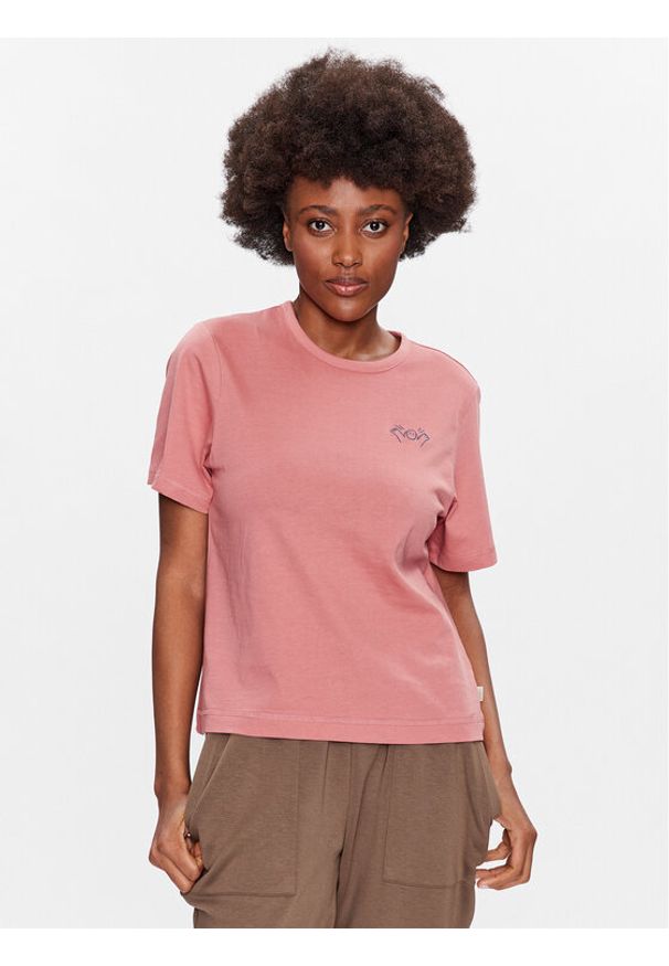 outhorn - Outhorn T-Shirt TTSHF424 Różowy Regular Fit. Kolor: różowy. Materiał: bawełna