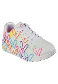skechers - Buty SKECHERS UNO LITE Biały. Okazja: na co dzień. Kolor: biały, wielokolorowy. Materiał: materiał, syntetyk, tkanina #2