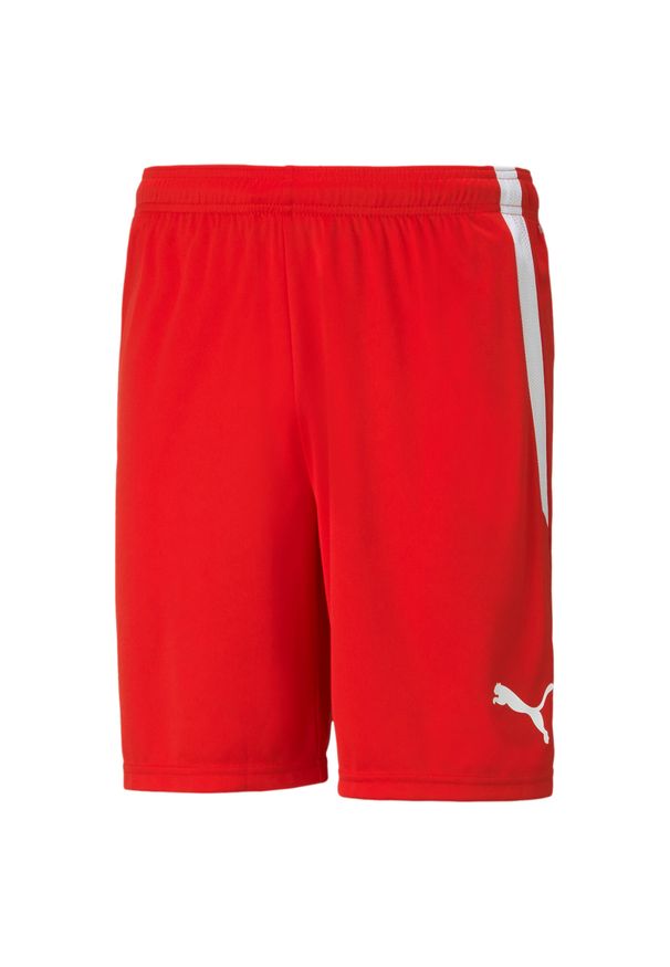 Spodenki męskie Puma teamLIGA. Kolor: czerwony, biały, wielokolorowy. Długość: krótkie. Sezon: lato. Sport: piłka nożna