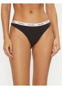 Calvin Klein Underwear Komplet 3 par stringów 000QD3587E Kolorowy. Materiał: bawełna. Wzór: kolorowy #5