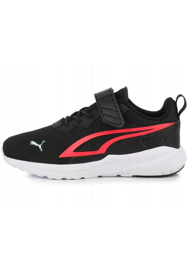 Puma - Dziecięce buty sportowe na rzepy lekkie PUMA ALL DAY ACTIVE AC+. Zapięcie: rzepy. Kolor: czarny