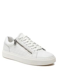 Calvin Klein Sneakersy Low Top Lace Up W/ Zip Mono HM0HM01496 Biały. Kolor: biały #5