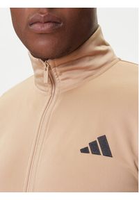 Adidas - adidas Dres Basic 3-Stripes JX5501 Beżowy Regular Fit. Kolor: beżowy. Materiał: syntetyk #5