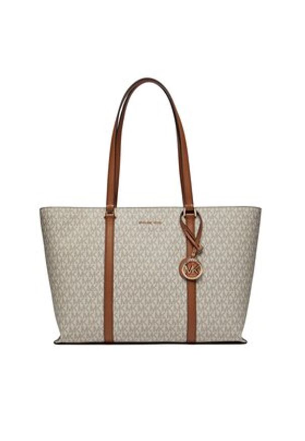 MICHAEL Michael Kors Torebka Temple Tote 30R4G1LT3B Beżowy. Kolor: beżowy. Materiał: skórzane