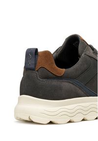Geox Sneakersy U Spherica U56BYA 022EK C6574 Brązowy. Kolor: brązowy. Materiał: zamsz, skóra