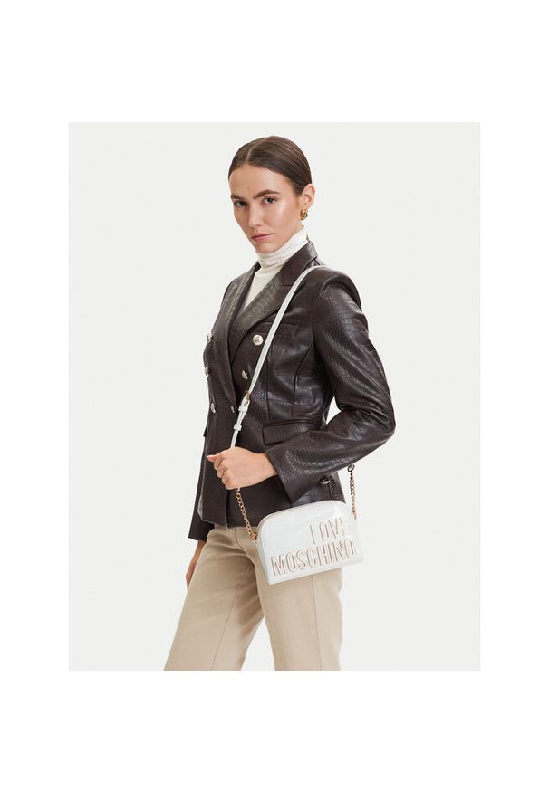 Love Moschino - Torebka LOVE MOSCHINO. Kolor: biały