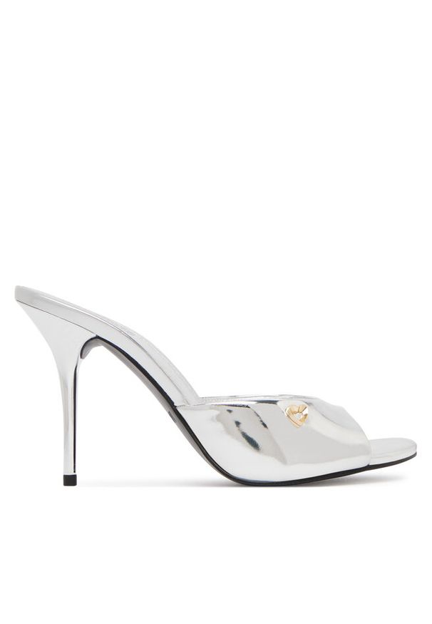 Love Moschino - Klapki LOVE MOSCHINO. Kolor: srebrny