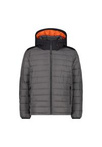 CMP - Kurtka Męska Zimowa 32K3187 OCIEPLANA 32K3187. Kolor: szary. Materiał: włókno. Wzór: gładki. Sezon: zima. Sport: turystyka piesza #1