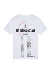 CHAMPIONS LEAGUE - koszulka Champions League - Lifestyle. Kolor: biały. Materiał: bawełna. Sport: piłka nożna