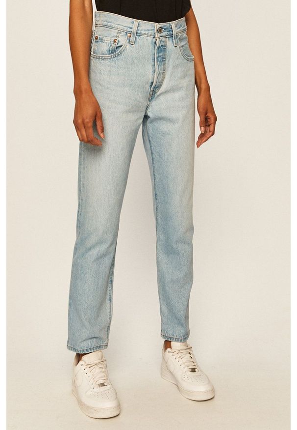 Levi's® - Levi's - Jeansy 501 Crop. Okazja: na spotkanie biznesowe. Kolor: niebieski. Styl: biznesowy