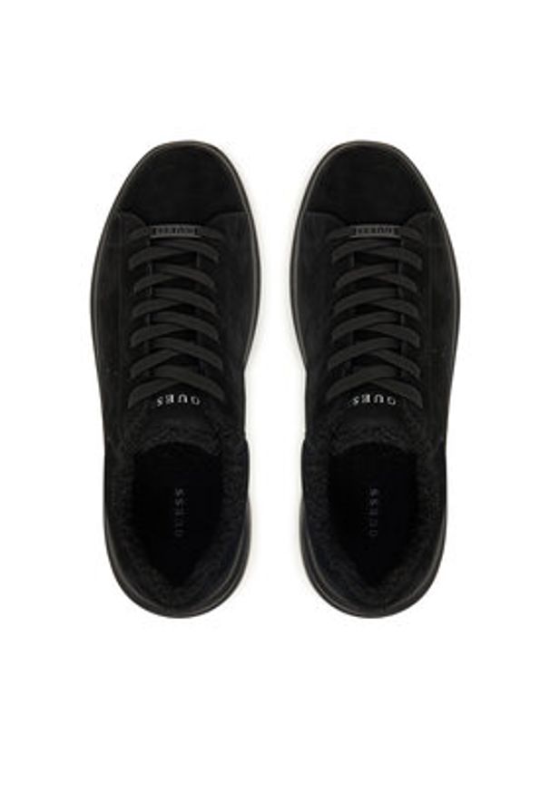 Guess Sneakersy FMFBAN LEP12 Czarny. Kolor: czarny. Materiał: zamsz, skóra
