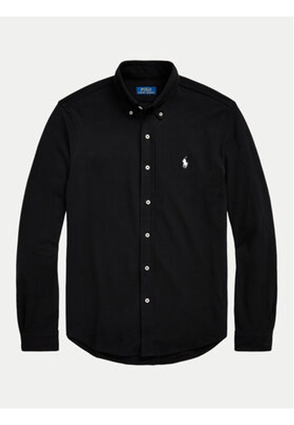 Polo Ralph Lauren Koszula 710654408089 Czarny Regular Fit. Typ kołnierza: polo. Kolor: czarny. Materiał: bawełna