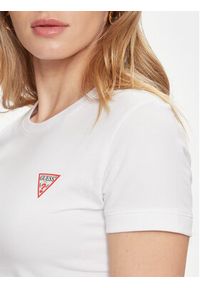 Guess T-Shirt W2YI44 J1314 Biały Slim Fit. Kolor: biały. Materiał: bawełna #6