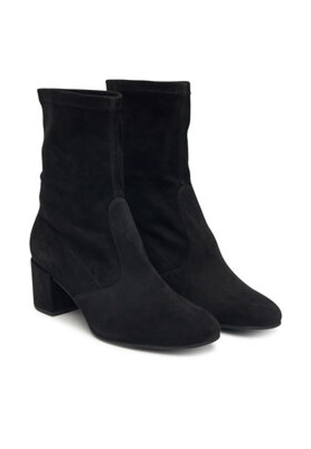 HÖGL Botki Delicate 0-134142-0100 Czarny. Kolor: czarny. Materiał: skóra, welur