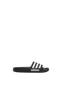 Adidas - Klapki Adilette Shower. Kolor: czarny, biały, wielokolorowy. Styl: sportowy