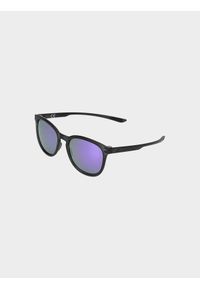 4f - Okulary przeciwsłoneczne z powłoką REVO i polaryzacją. Kolor: czarny. Wzór: gradientowy