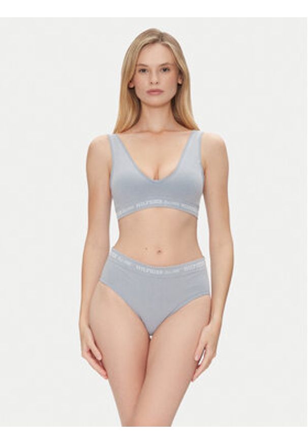 TOMMY HILFIGER - Tommy Hilfiger Figi klasyczne z wysokim stanem UW0UW05724 Niebieski. Stan: podwyższony. Kolor: niebieski. Materiał: bawełna