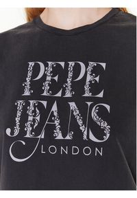 Pepe Jeans T-Shirt Linda PL505385 Szary Boxy Fit. Kolor: szary #3