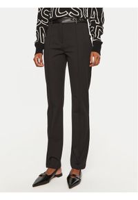 LOLA CASADEMUNT Spodnie materiałowe MF2414004 00N Czarny Regular Fit. Kolor: czarny. Materiał: wiskoza #1