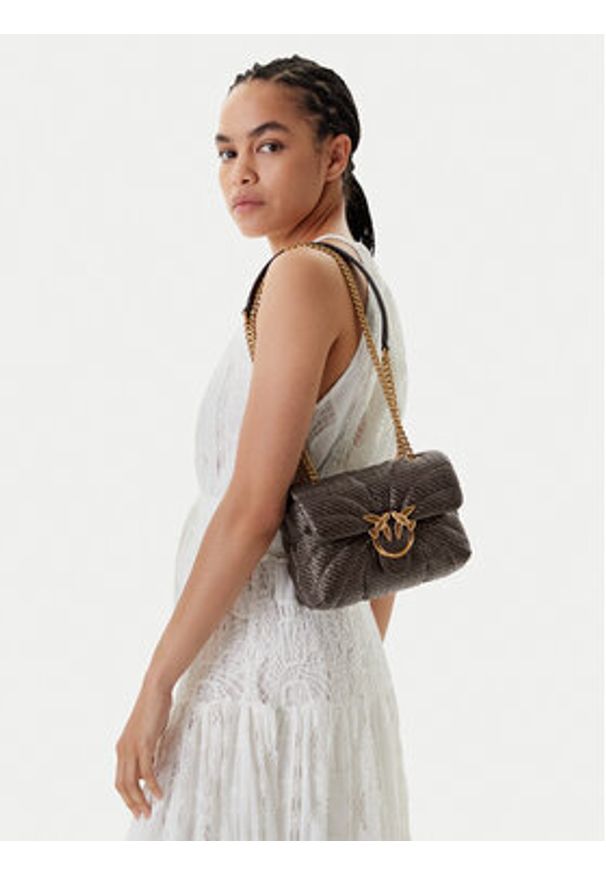 Pinko - PINKO Torebka Love Puff Mini Cl PE 25 PLTT 100039 A2C8 Brązowy. Kolor: brązowy