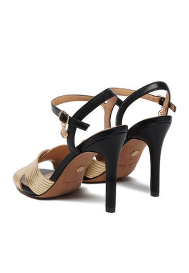 Nine West Sandały CEO-CD25-217-1 Złoty. Kolor: złoty. Materiał: materiał