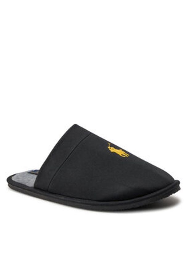 Polo Ralph Lauren Kapcie Klarence 843937267002 Czarny. Kolor: czarny. Materiał: materiał