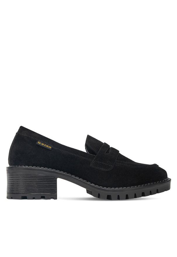 G-Star RAW - G-Star Raw Loafersy WI34-JANELLE-01 Czarny. Kolor: czarny. Materiał: zamsz, skóra