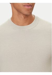BOSS Sweter Klapok 50548673 Beżowy Regular Fit. Kolor: beżowy. Materiał: bawełna #5