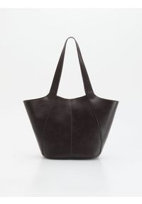 Reserved - Torebka shopper - brązowy. Kolor: brązowy. Materiał: skórzane #1