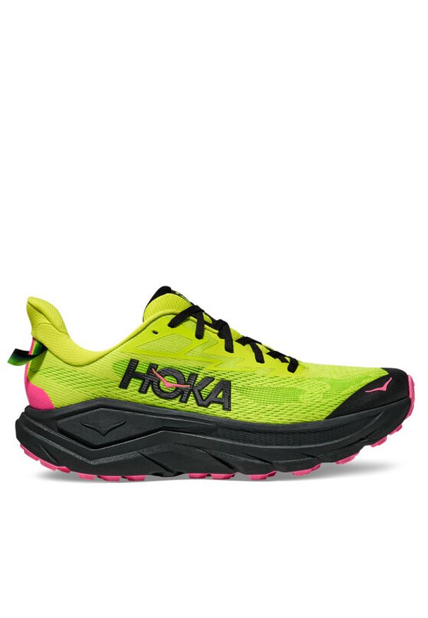 HOKA - Hoka Buty do biegania Challenger 8 1168716 Zielony. Kolor: zielony. Materiał: materiał
